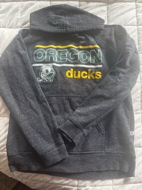 Oregon Ducks kids Charcoal Hooded Sweatshirt